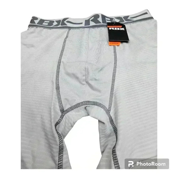 RBX Boxer Briefs light&dark gray 6" inseam NWT Large or XL - Picture 6 of 7